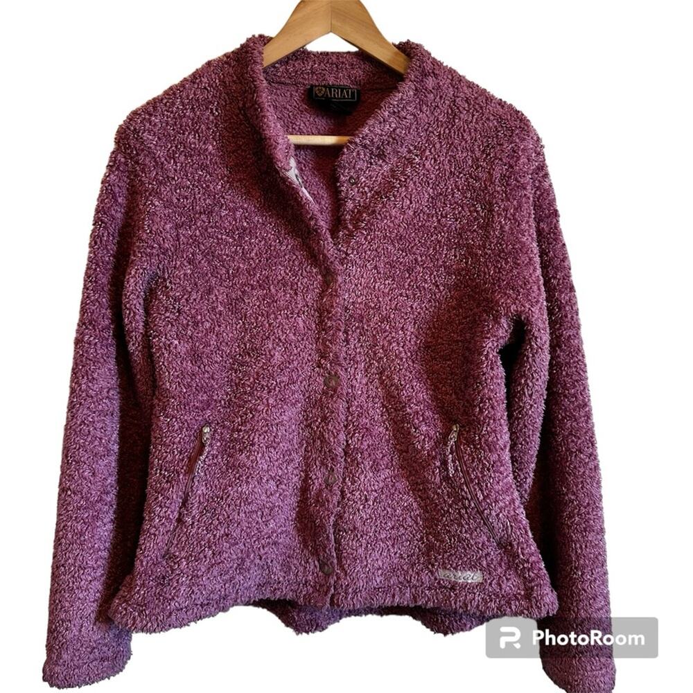 Ariat Plush Sherpa Jacket in Deep Mauve